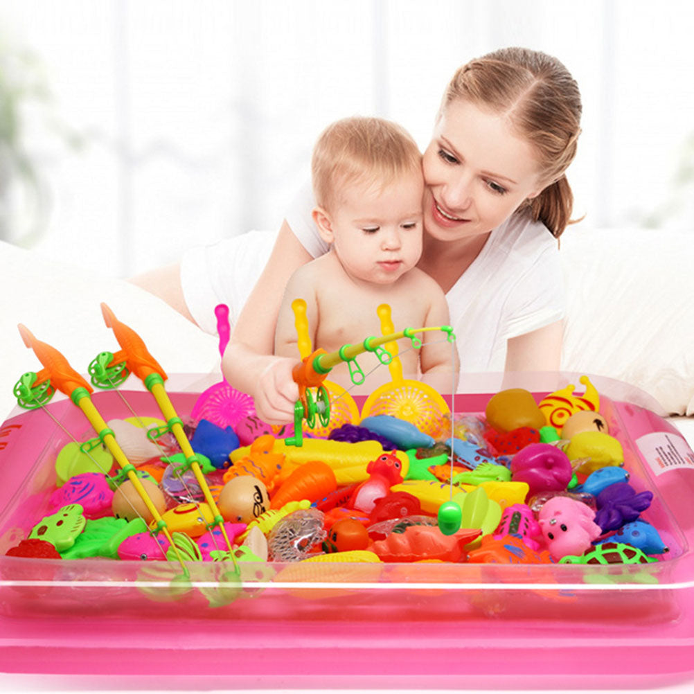 22pcs Magnetic Fishing Game Set with Rod and Net O51314