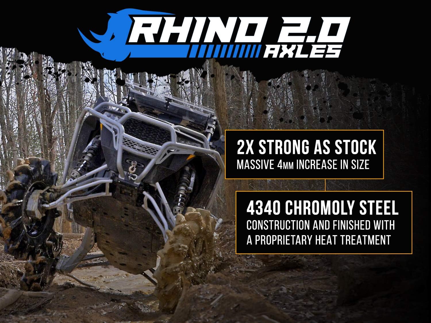 SuperATV Rhino 2.0 Polaris RZR XP 900 Stock Length Axle J563