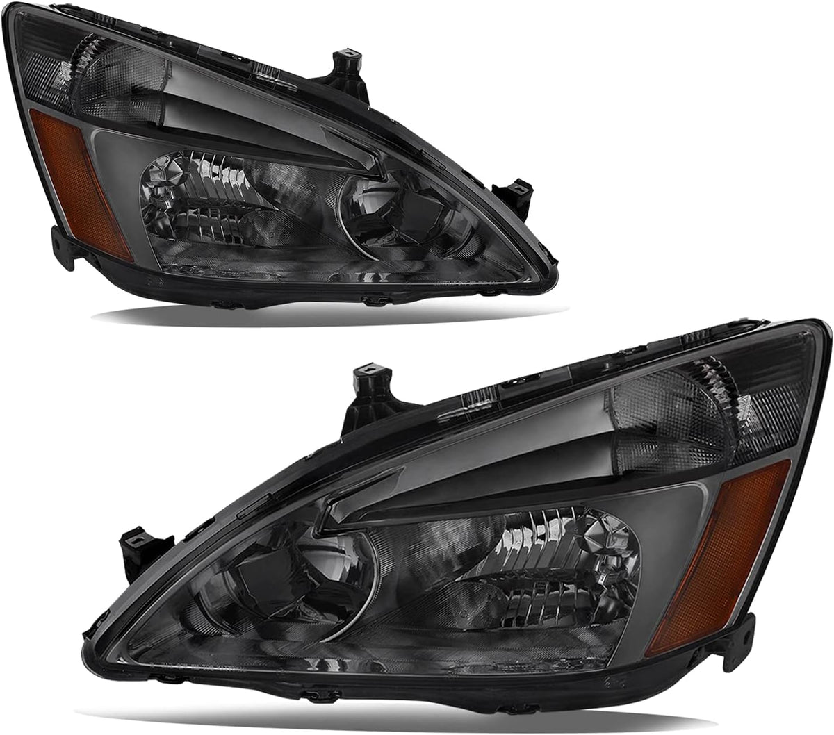 Headlight Assembly for 2003 to 2007 Honda Accord Black Housing K60207