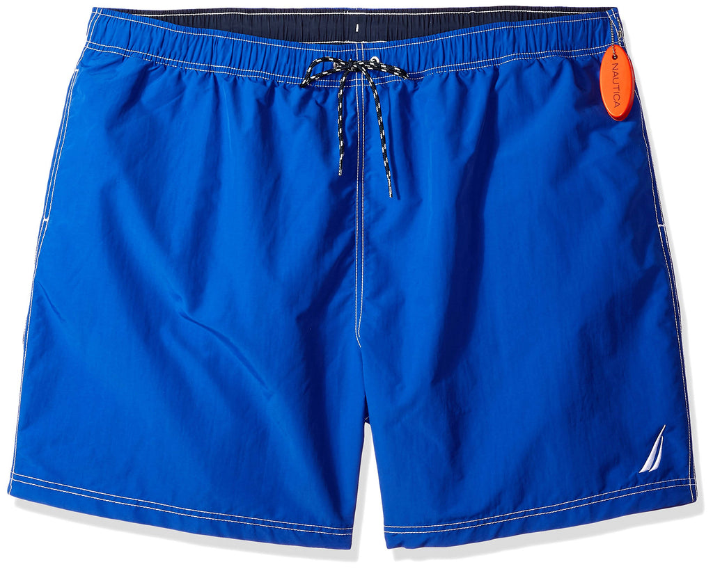 Men's Big and Tall Solid Quick Dry Swim Trunk S12458
