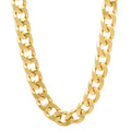 14k Yellow Gold Plated Curb Choker Chain Necklace, 20 inches M59917