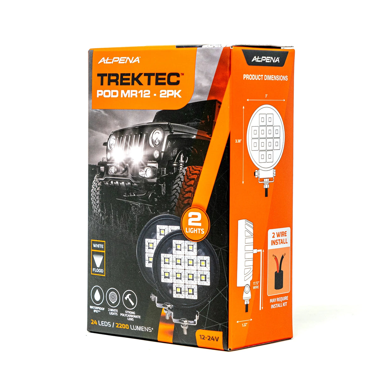 2 Pack LED Pod Spotlight R1333