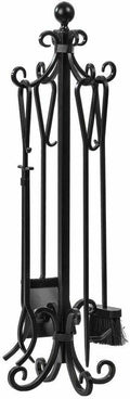 5 Pieces Cast Iron Fireplace Tools Q130