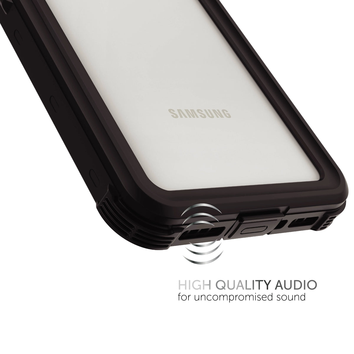 Black/Clear Waterproof Phone Case for Samsung Galaxy S21 5G P407986