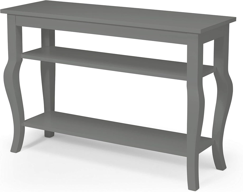 Wood Console Table with Display Shelves T8677