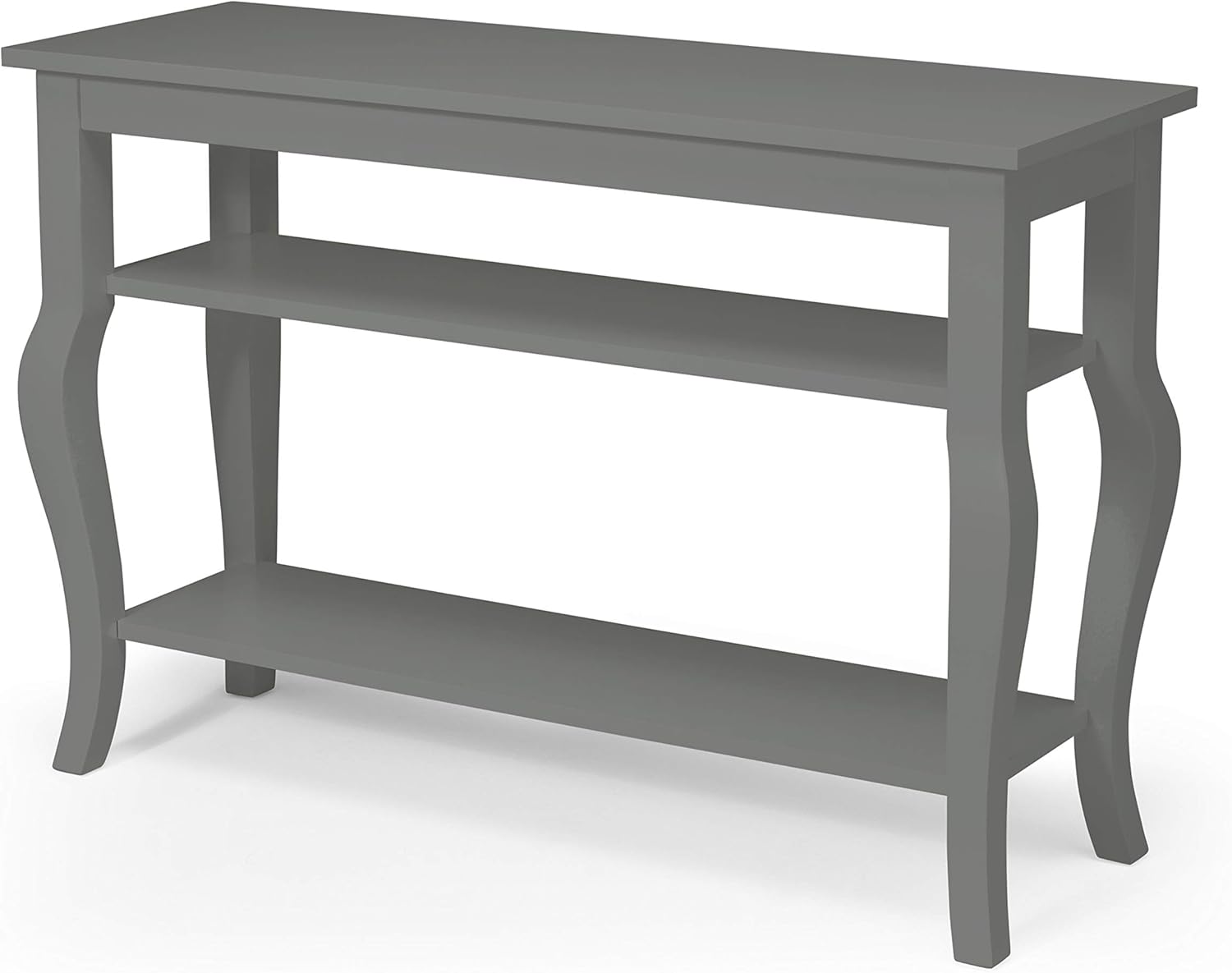 Wood Console Table with Display Shelves T8677