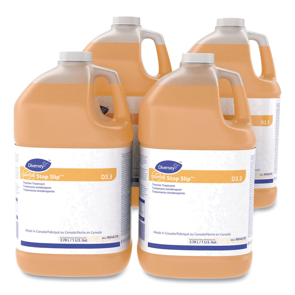 Suma Stop Slip Traction Treatment, Unscented, 1 Gal Bottle, 4/Carton P695