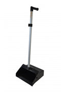 Dust Pan with Ergo Handle Aluminum and Black Hopper J120