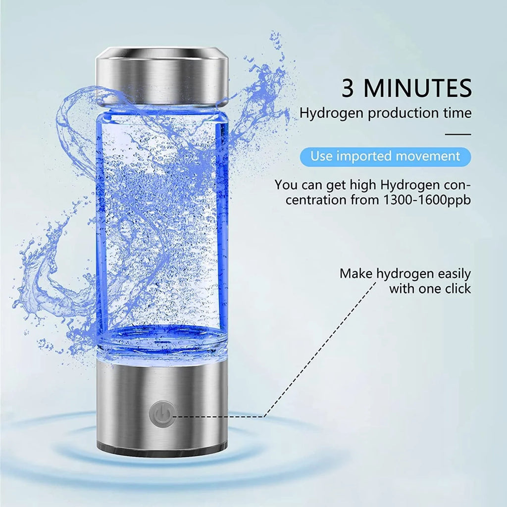 420ML Rechargeable Portable Hydrogen Water Bottle G218