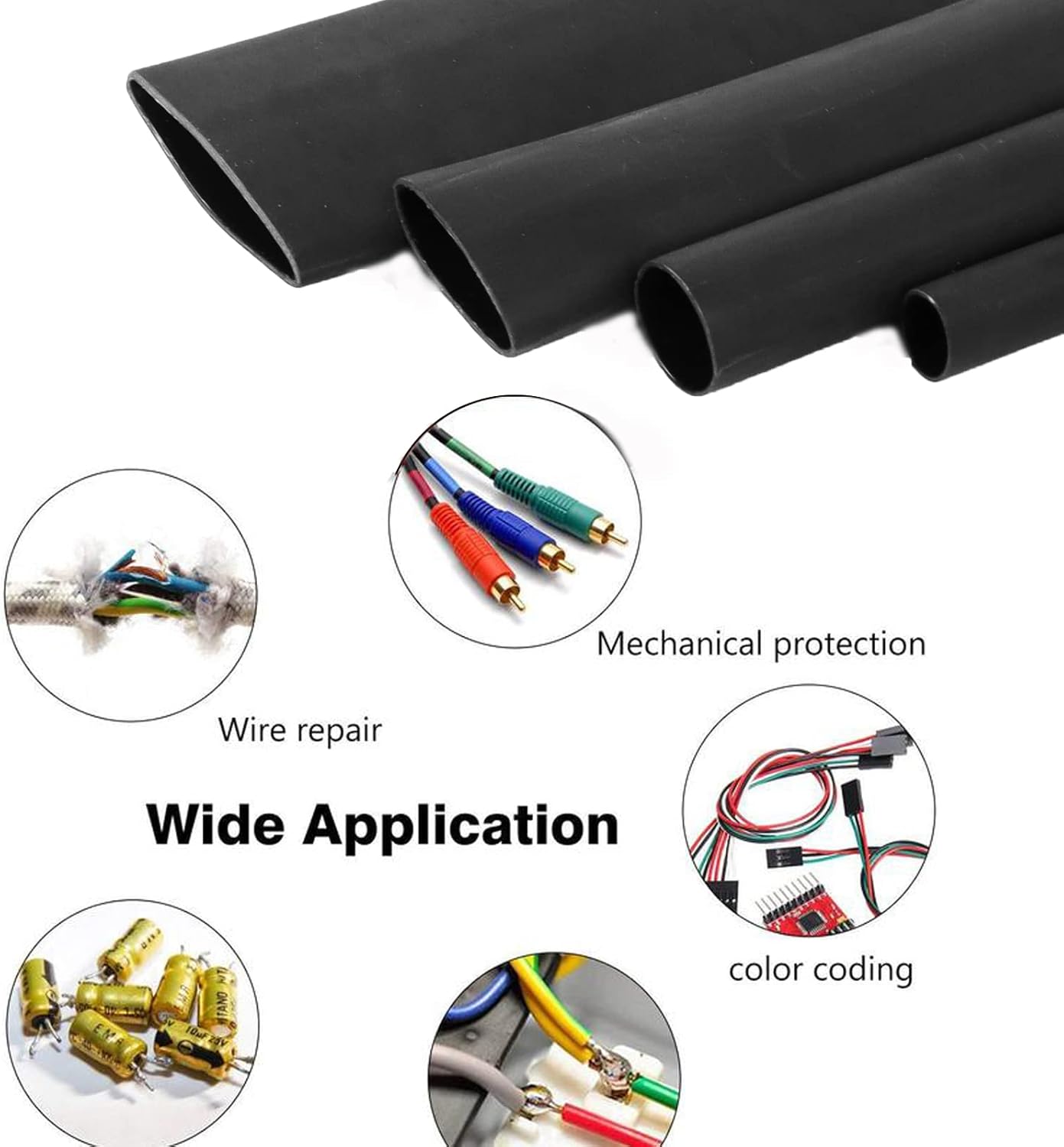 4:1 Dual Wall Adhesive Heat Shrink Tubing (3/4"- 30 Feet) Pack of 2 N422167