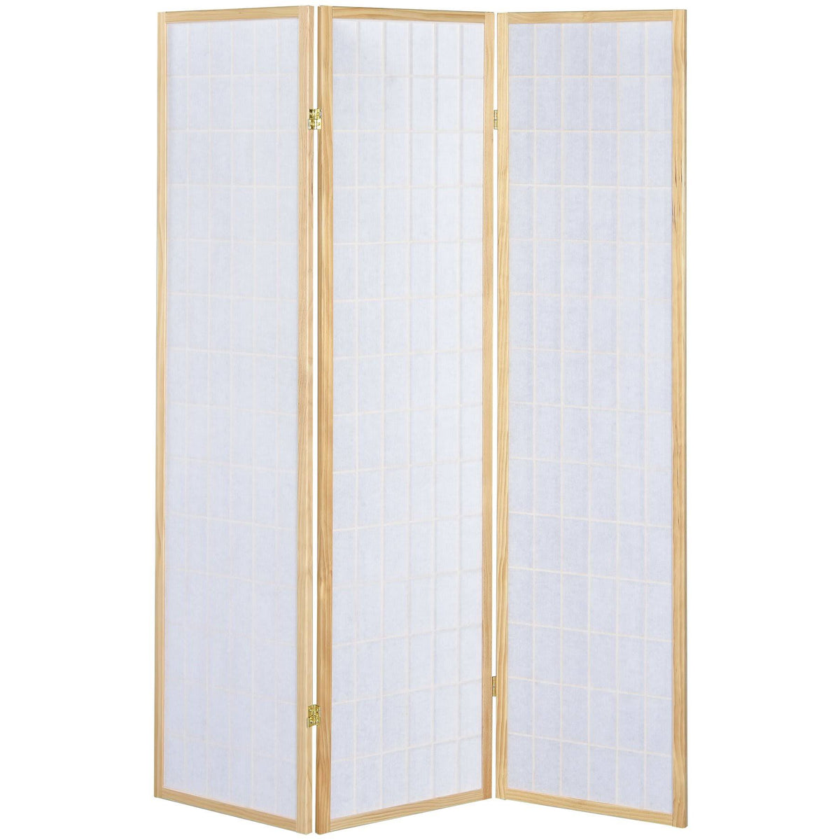 Natural 3 Panel Room Divider Folding Screen I57282