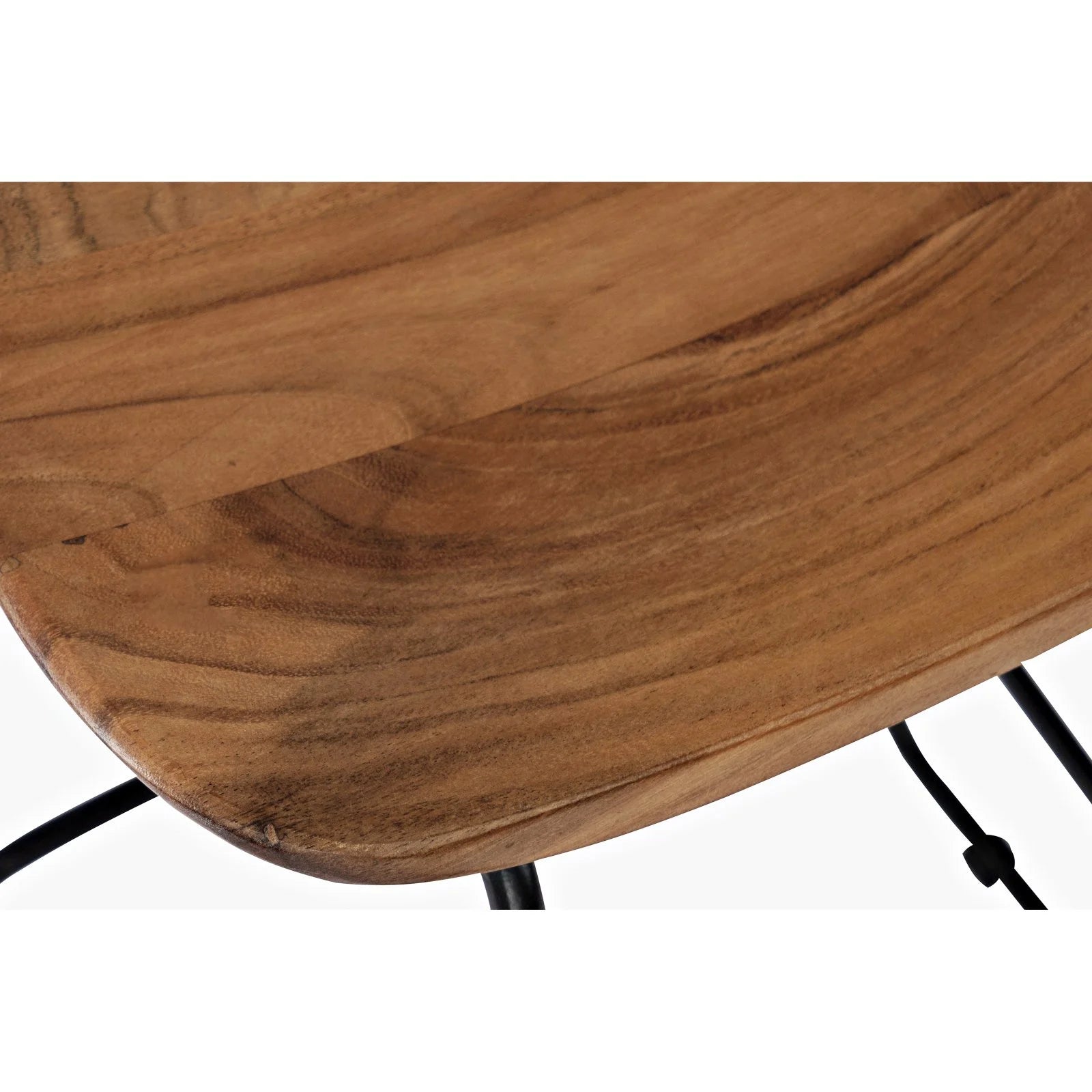 Solid Acacia Counter Height Backless Stool Set of 2 J138