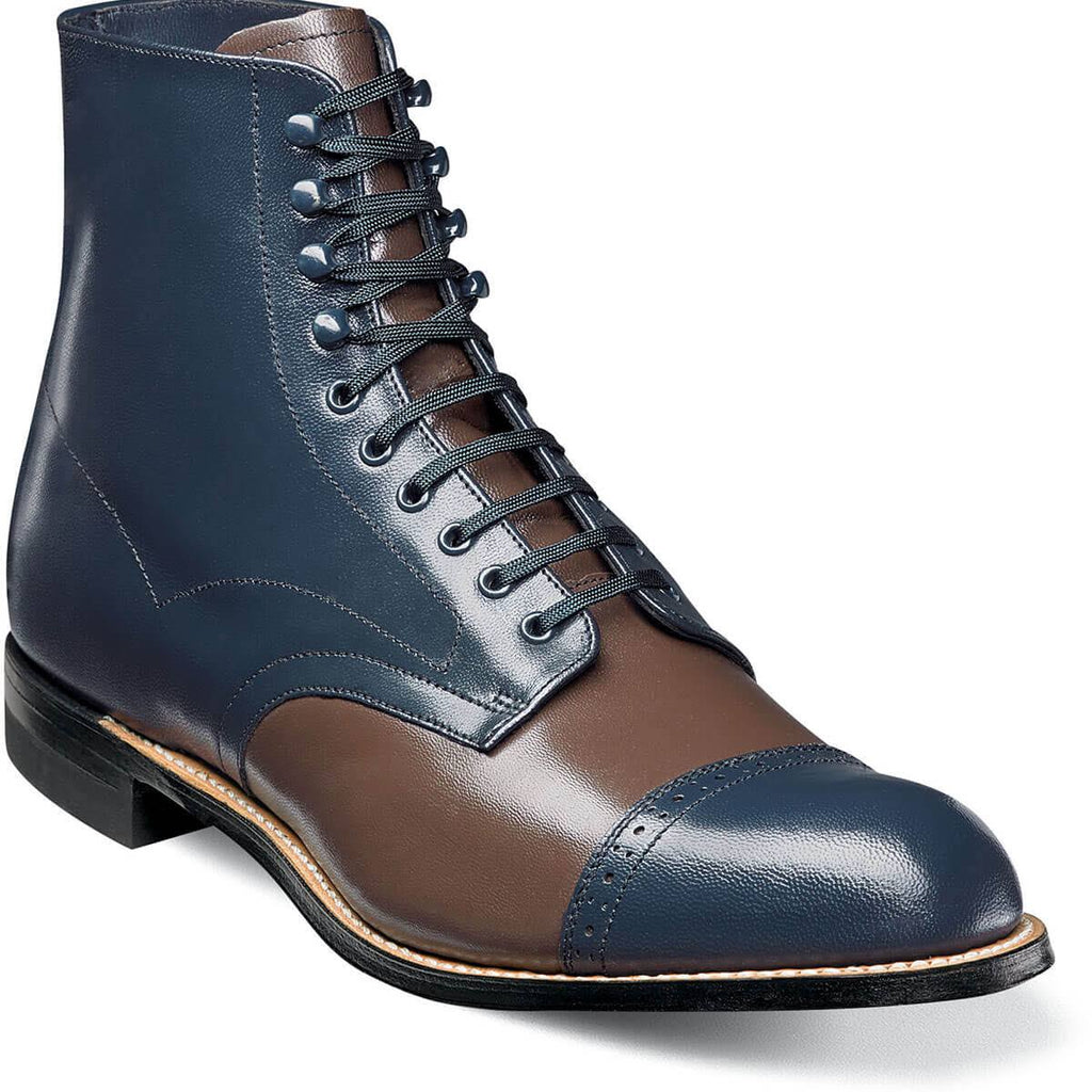 Navy/Brown Kidskin Leather Shoes J14730