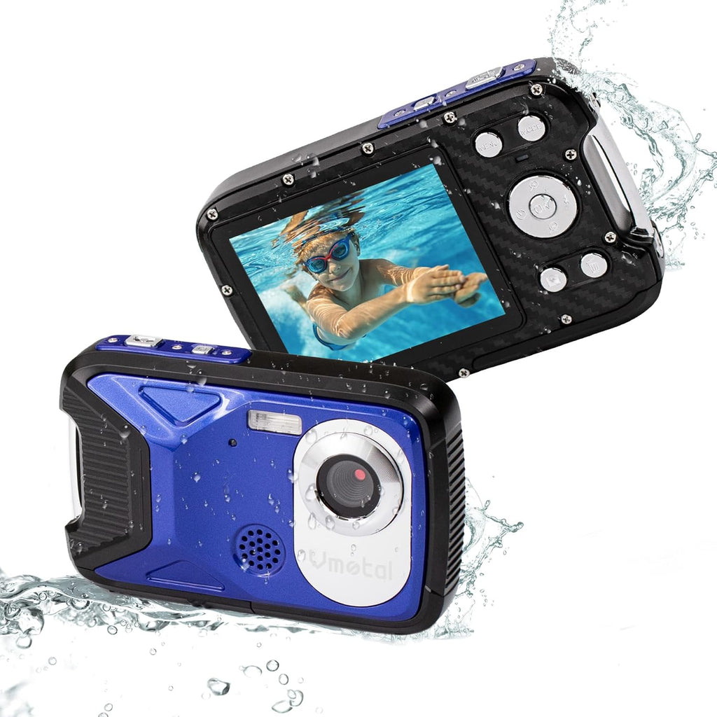 Blue FHD 1080P 16MP Waterproof Digital Camera with 2.8" TFT LCD W8530