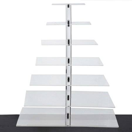 7 Tier Square Acrylic Cupcake Stand L75200