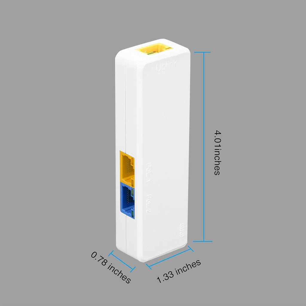PoE Extend Switch, IEEE802.3af/at/bt, PoE++ BT Port 60W Output, Cascade 3-4 Times, Distance Extend 130M, Plug&Play O934