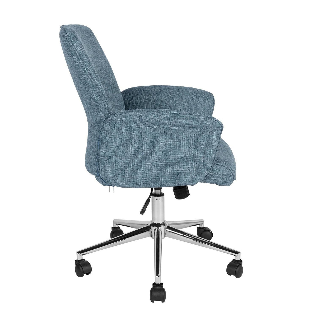 Mohave Grey Fabric Turned Arm Desk Chair G67546