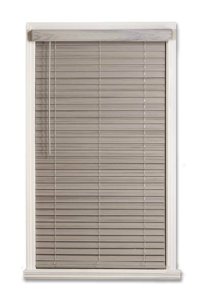 Cordless Faux Wood Room Darkening Horizontal Blind M2151
