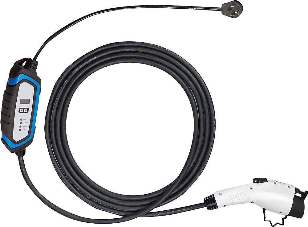 240V 32 Amp Level 2 EV Charger with 21ft Extension Cord J1772 Cable NEMA 14-50 Plug J5973