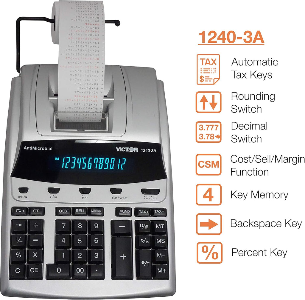 12 Digit Heavy Duty Commercial Printing Calculator T375649