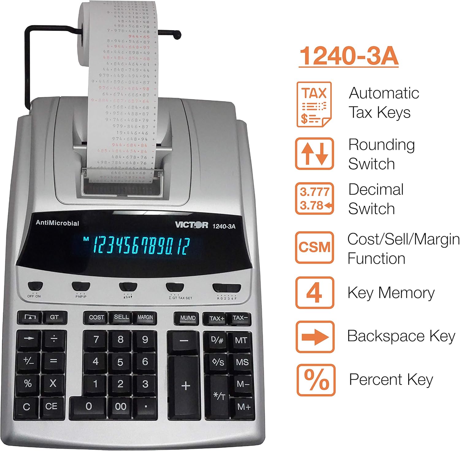 12 Digit Heavy Duty Commercial Printing Calculator T375649