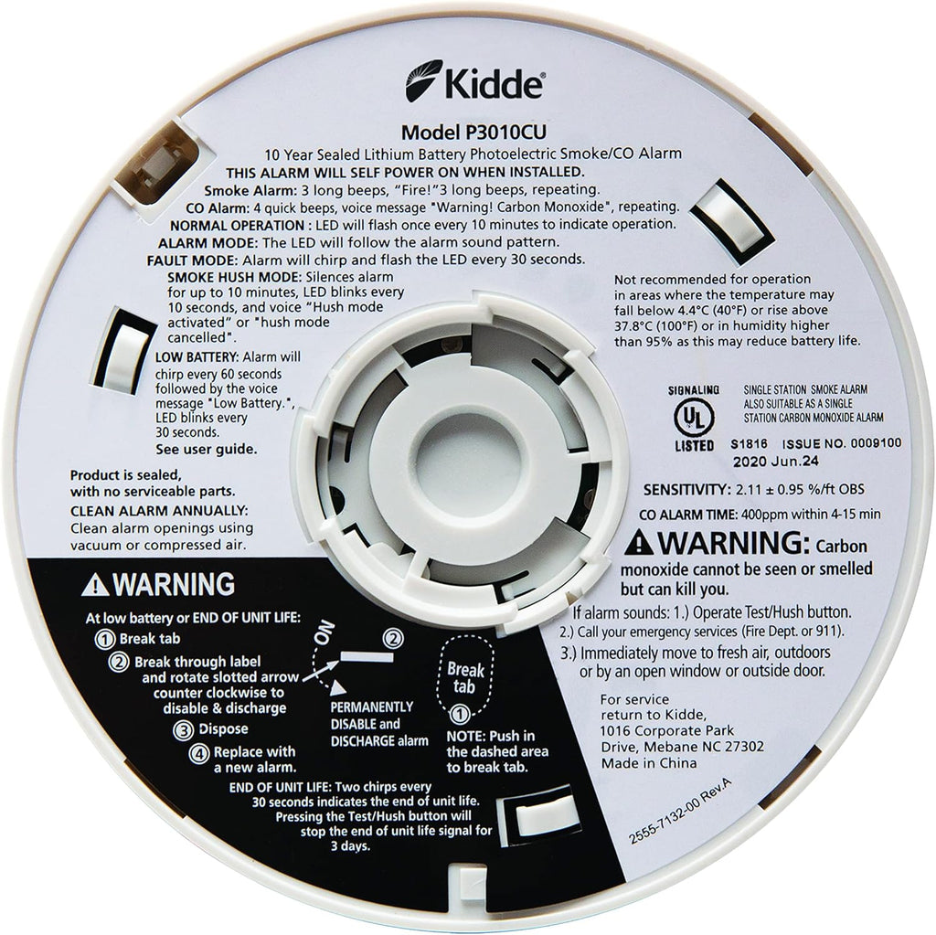 Combination Smoke & CO Alarm with Voice Alert H717