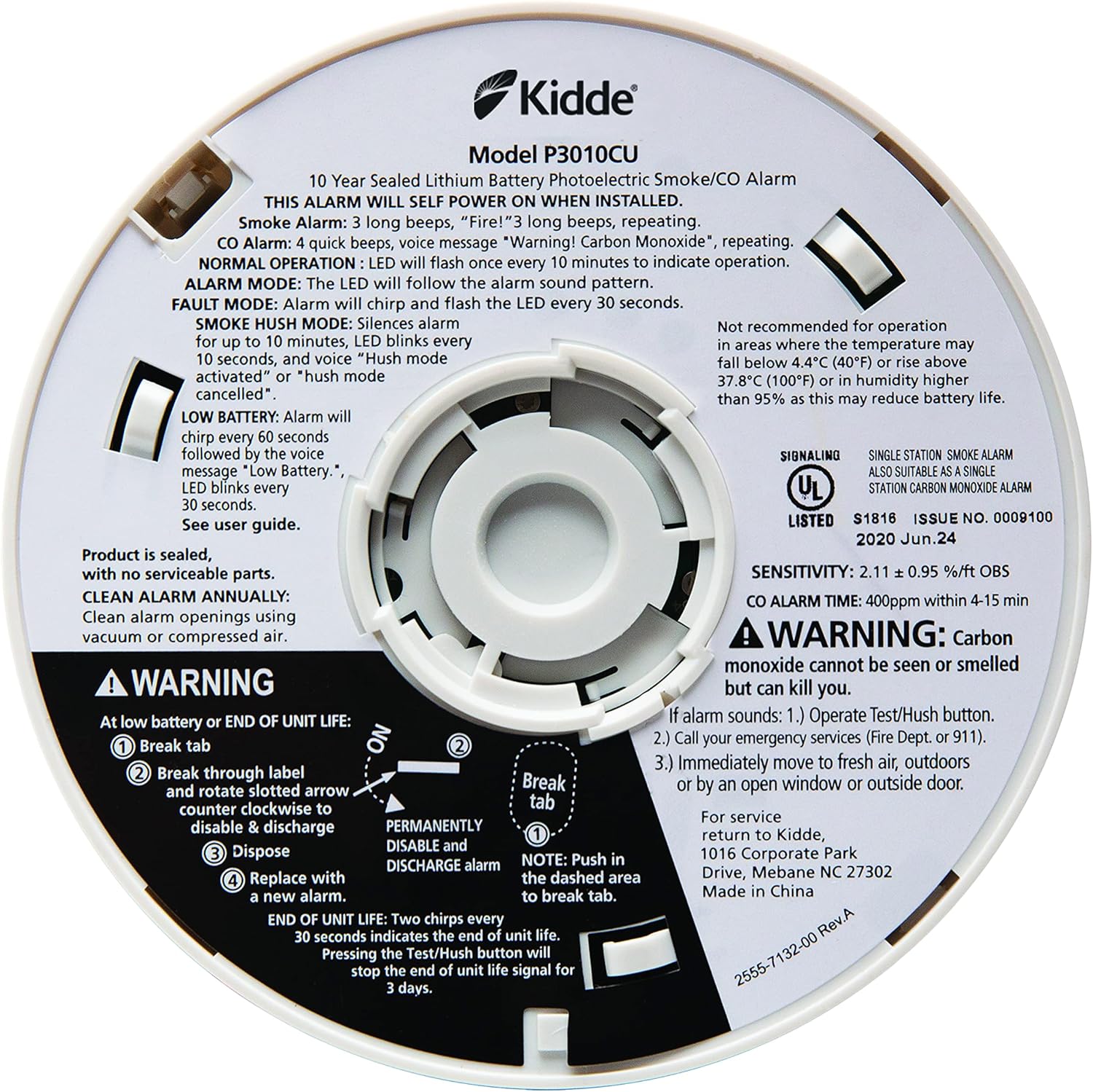 Combination Smoke & CO Alarm with Voice Alert H717