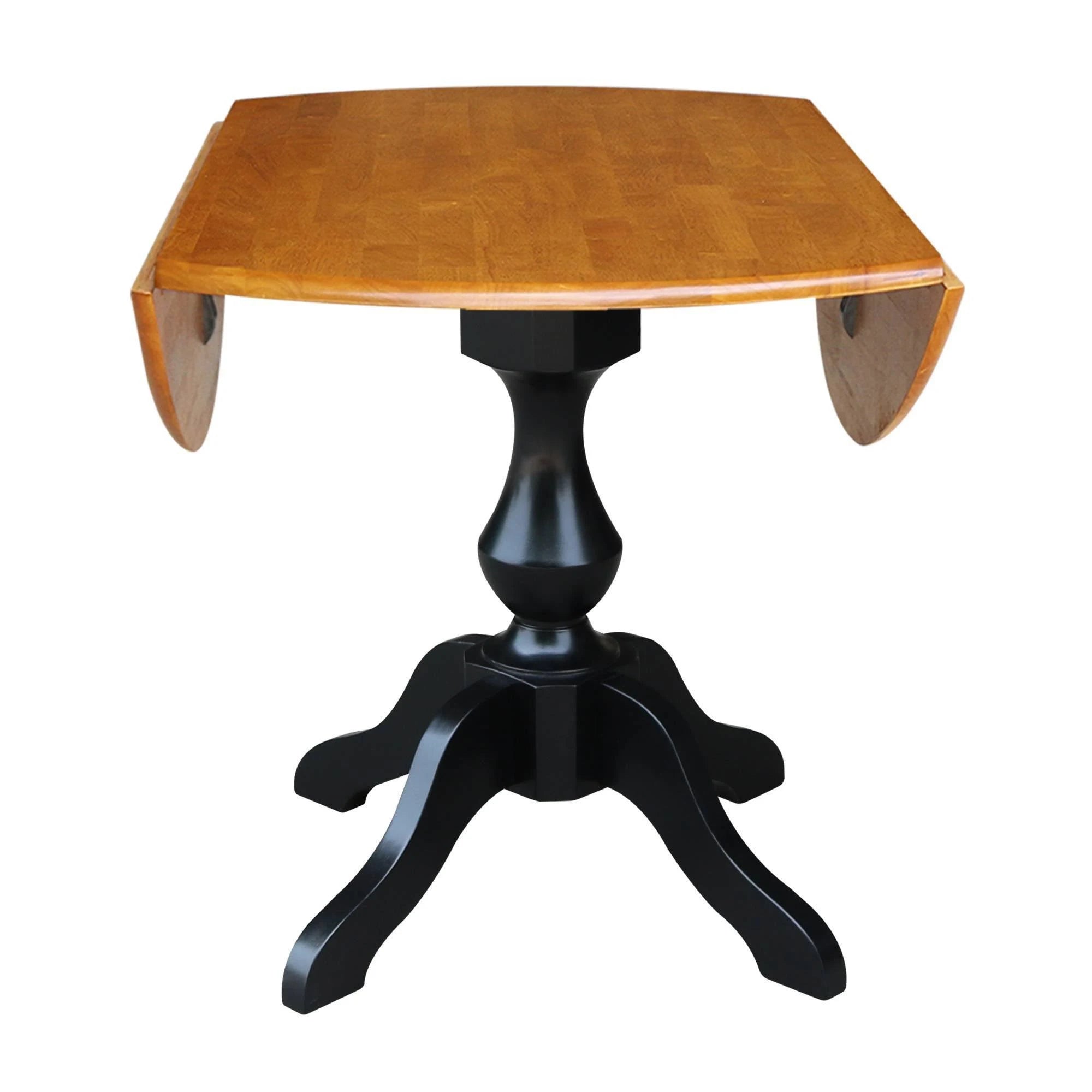 Round Dual Drop Leaf Pedestal Table T33265