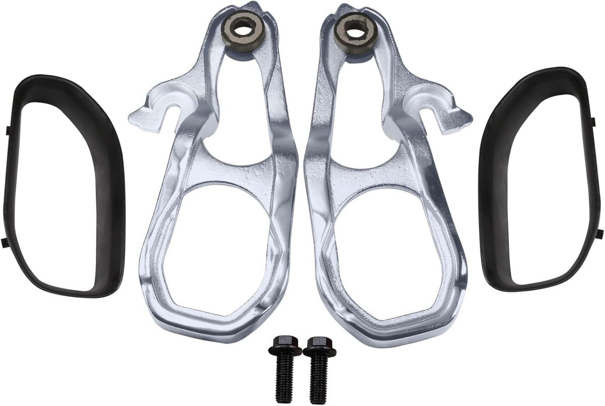 Black Front Car Tow Hooks Left & Right With Hardware Replacement For Dodge Ram 1500 DT 2019 2020 2021 2022 H597732