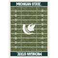 Michigan State Multi 10&9x22 x 13&2x22 Home Field Rug B883