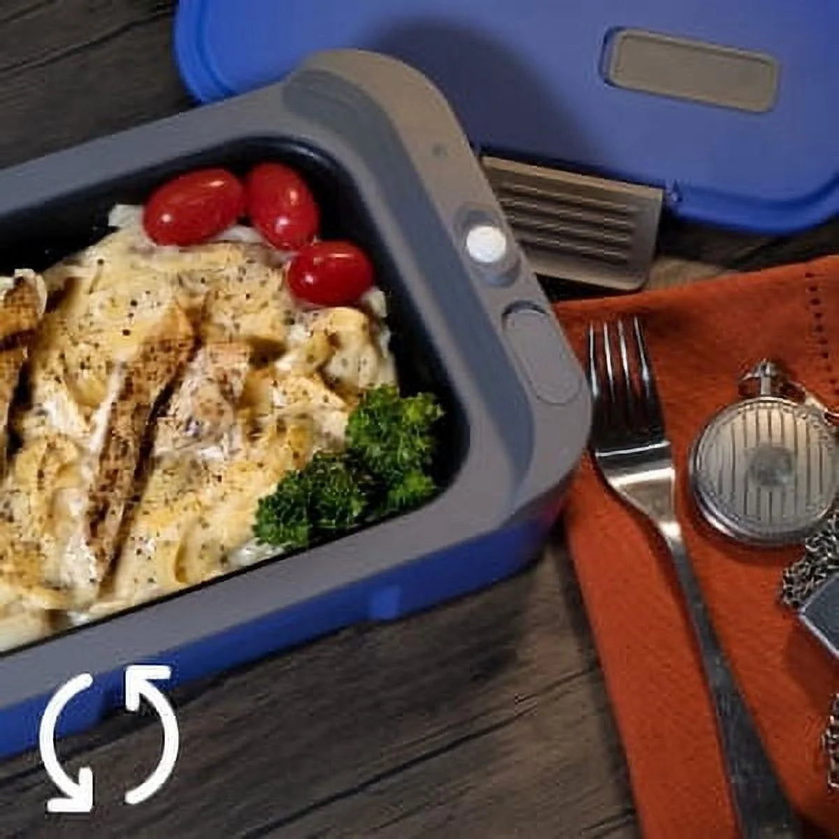 Self Heated Reusable Lunch Box and Food Warmer D573
