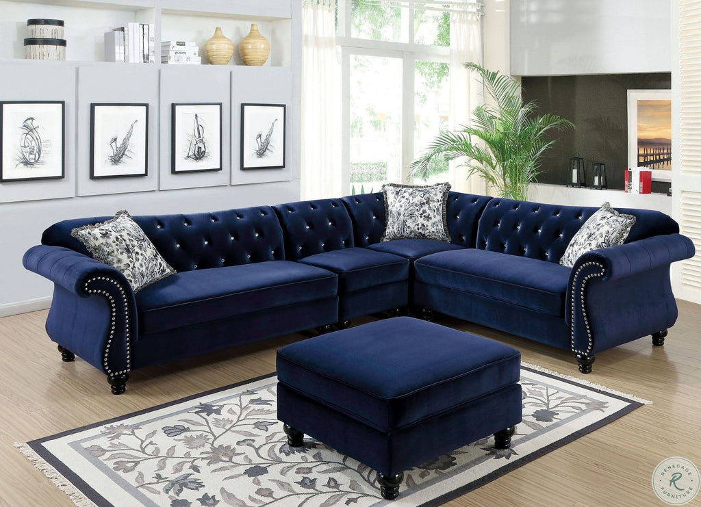 Blue Ottoman N69838