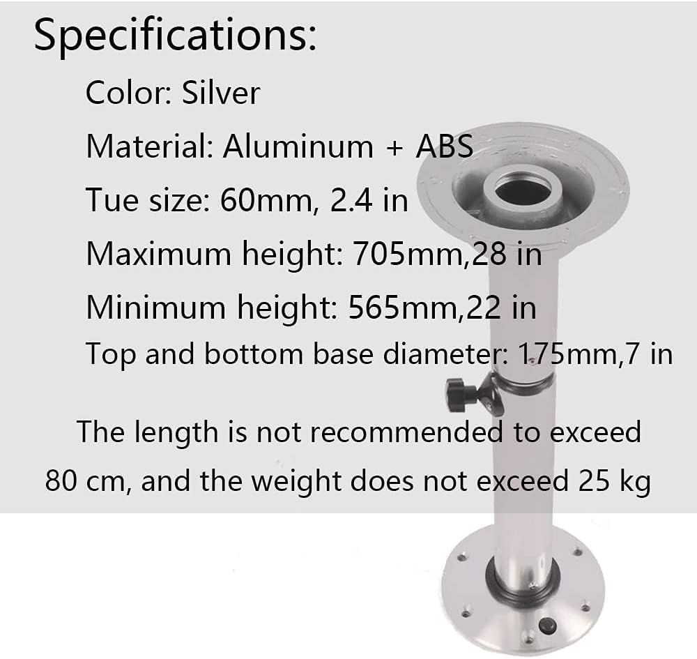 Adjustable Telescopic Table Pedestal Stand Base 22-28 Inch B94090