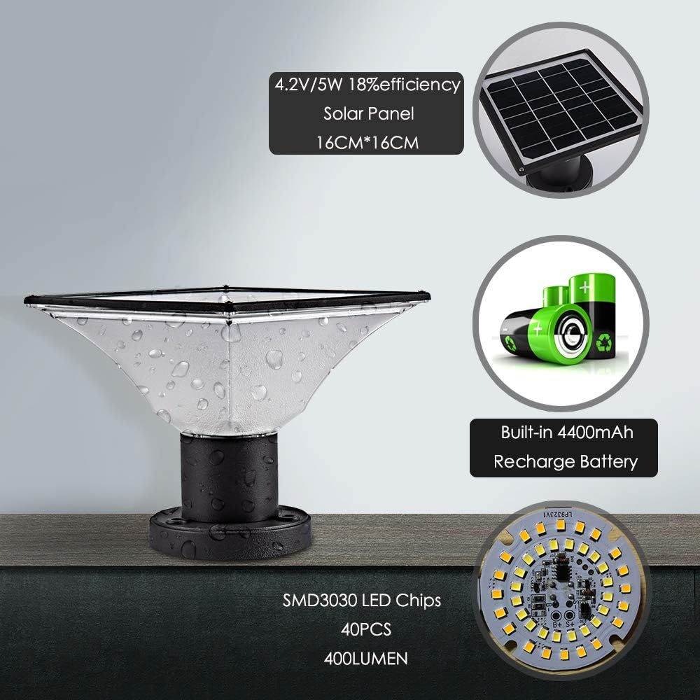 2 Pack Solar Post Cap Lights I81174