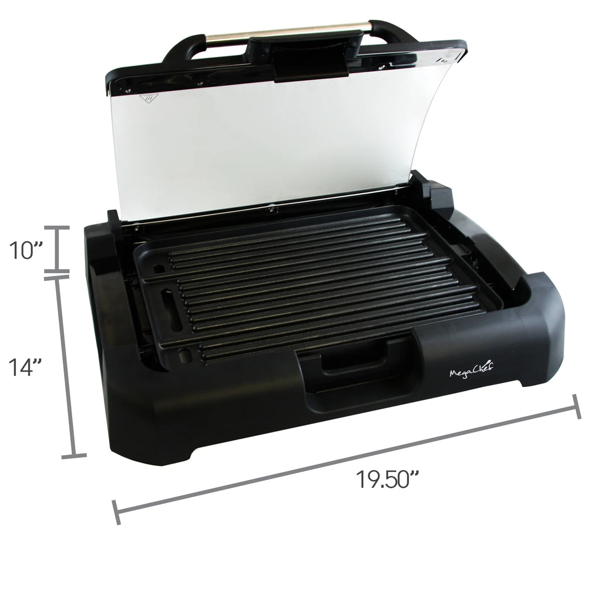 Reversible Indoor Grill and Griddle with Removable Glass Lid R3015