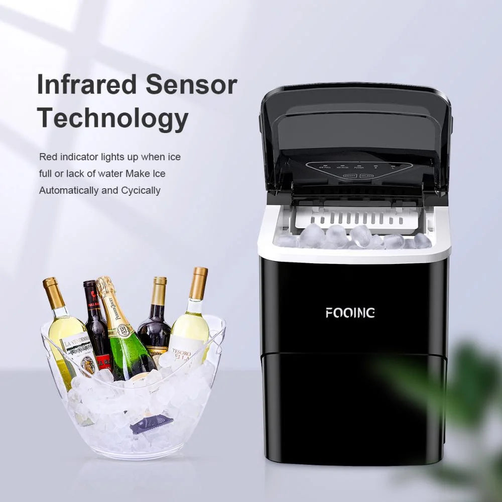 Black Portable Ice Maker Machine W9145