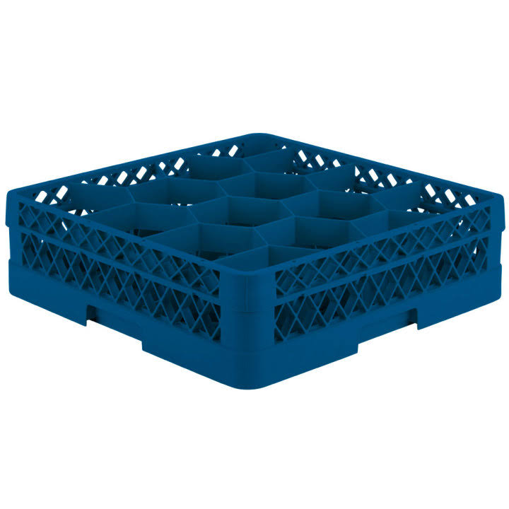 Full Size Royal Blue 12 Compartment Rack with Open Extender Y96686