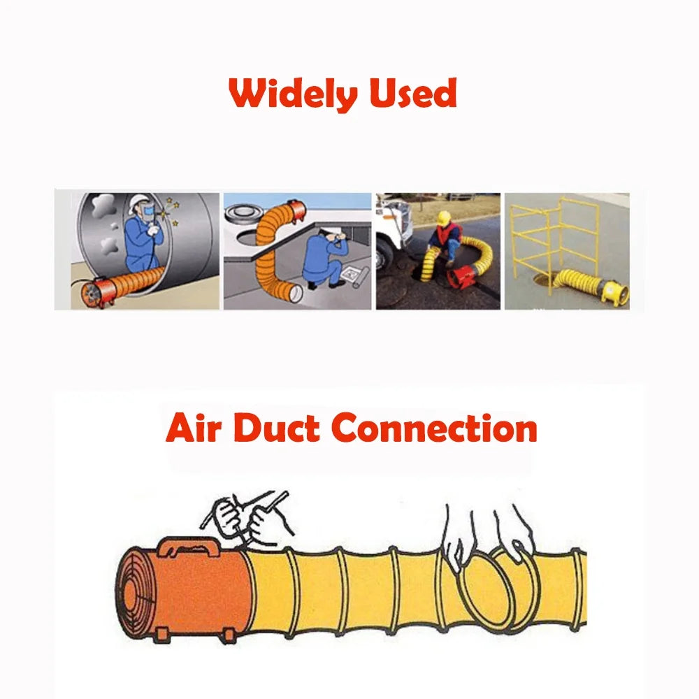 12 inch Portable Air Extractor Fan with Flexible Hose J4288