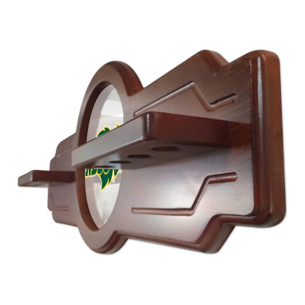 Solid Wood Cue Rack with Black Finish C783731