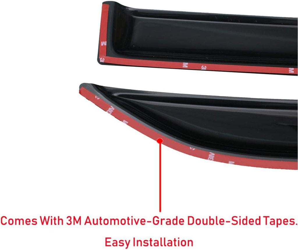 Side Window Visors Rain Guards 4-Piece Set T300572