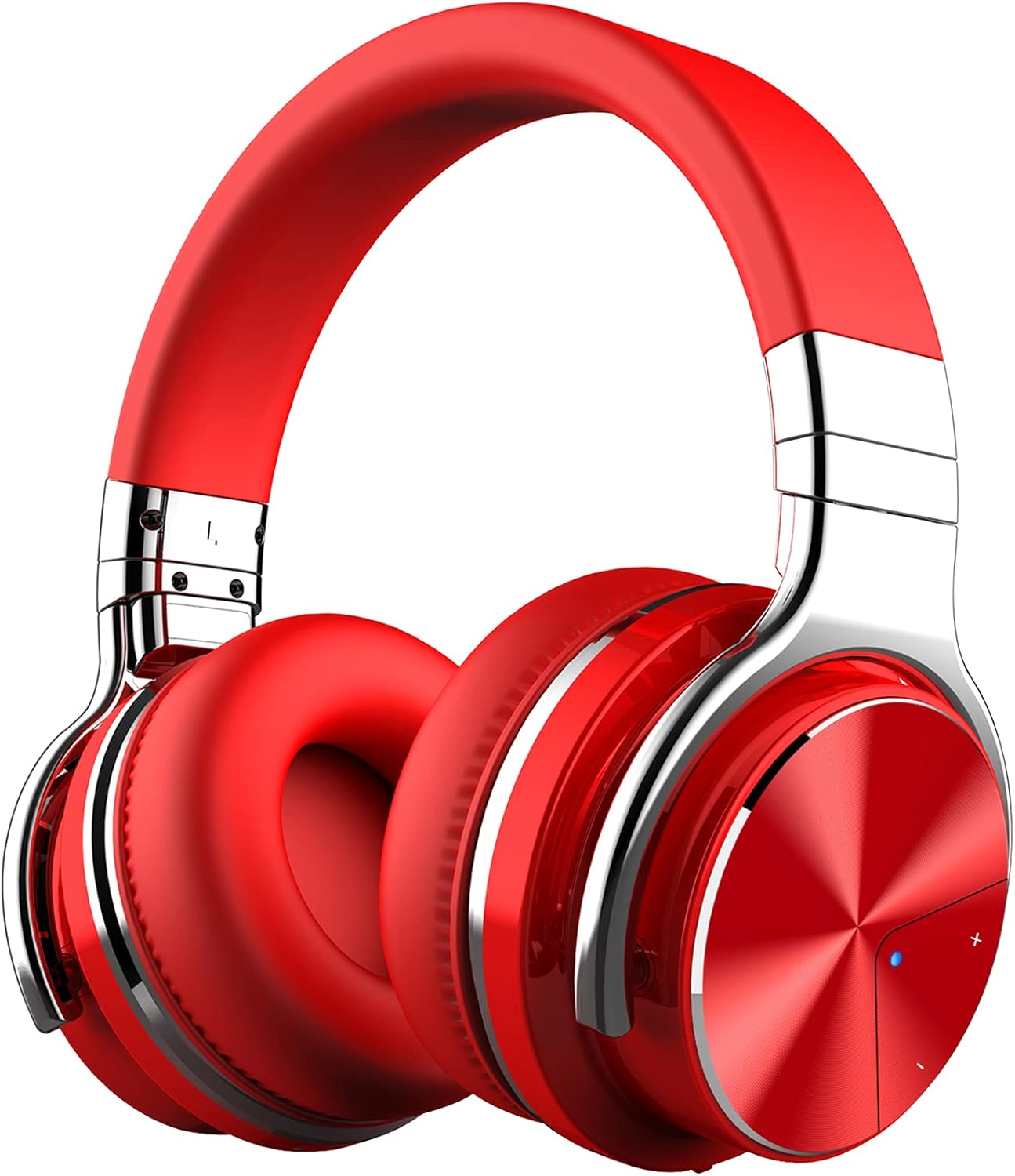 Blue Active Noise Cancelling Wireless Over Ear Headphones with Microphone G36349
