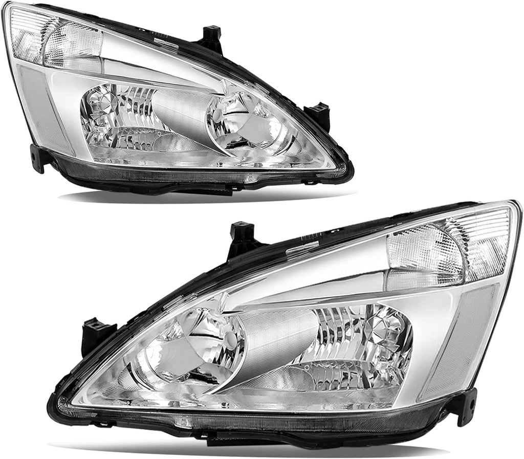 Headlight Assembly for 2003 to 2007 Honda Accord Black Housing K60207