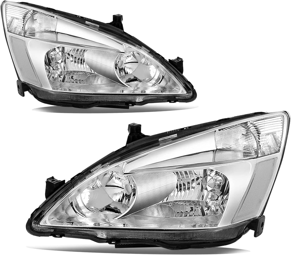 Headlight Assembly for 2003 to 2007 Honda Accord Black Housing K60207