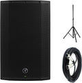 1300W 12 Powered Loudspeaker with Steel Speaker Stand and XLR-XLR Cable D684