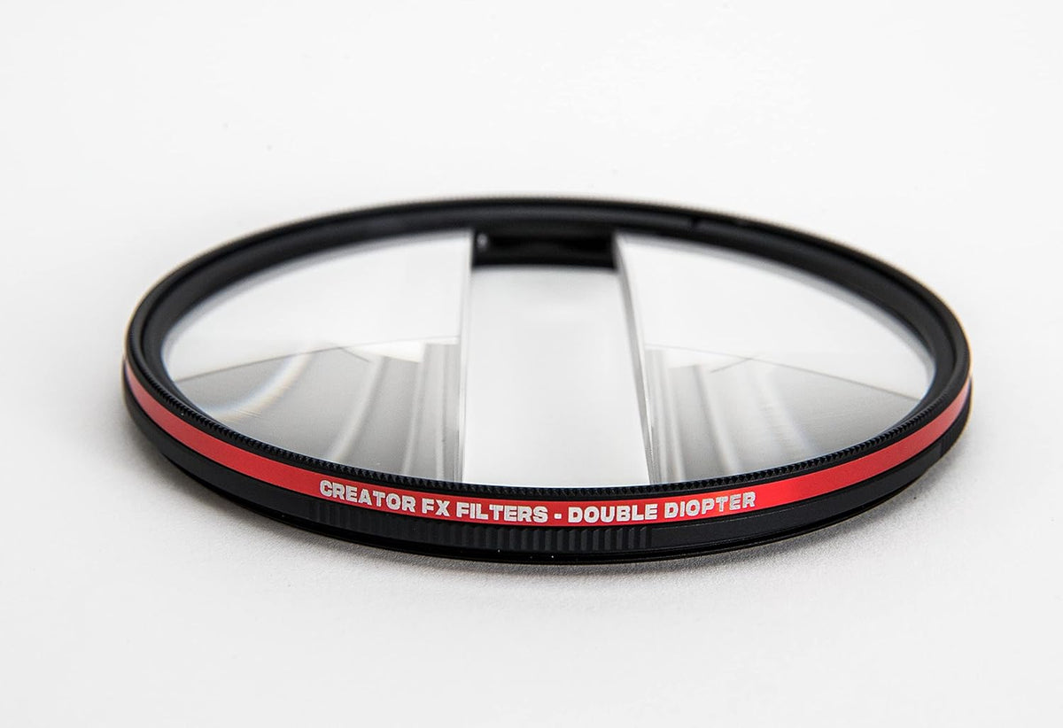 Double Glass Split Diopter Lens Filter for DSLR Cameras (82mm) Pack of 2 C5869