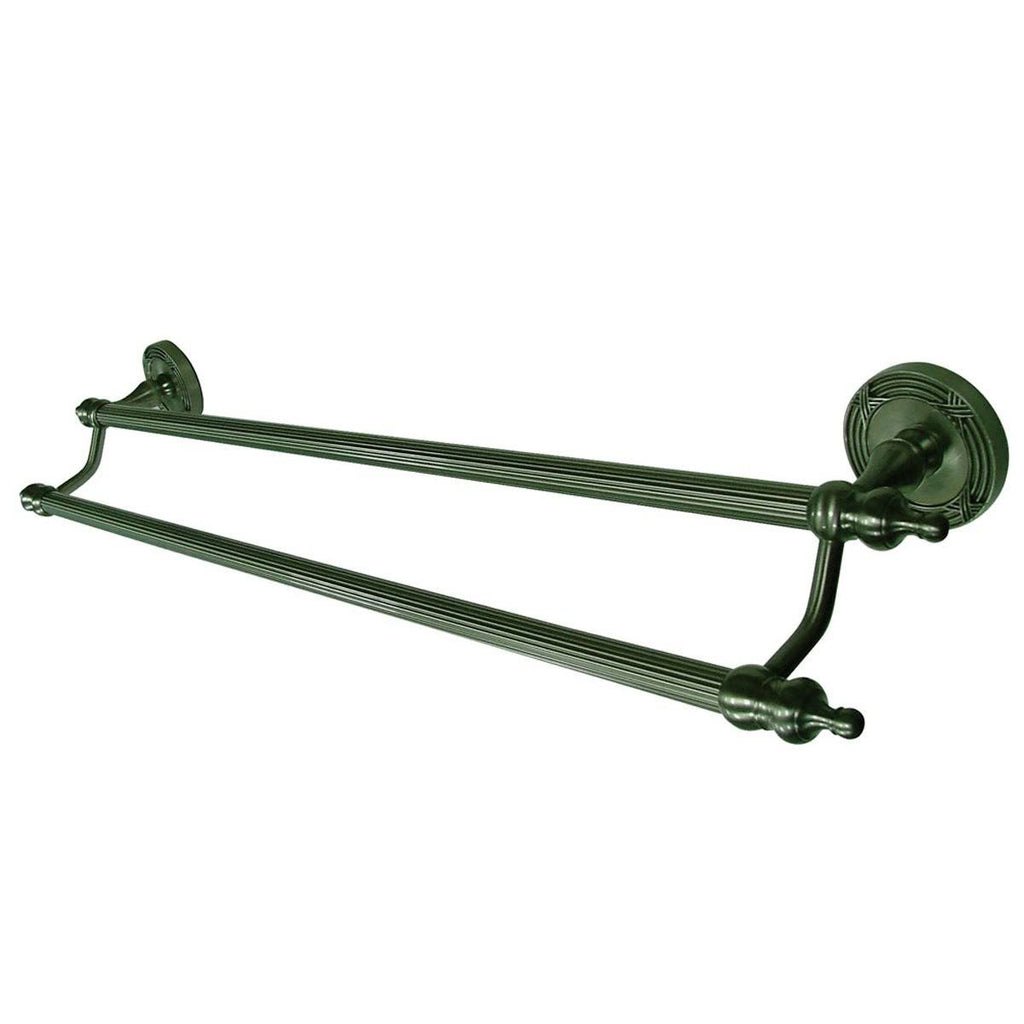 24x22 Dual Towel Bar, Satin Nickel Q628