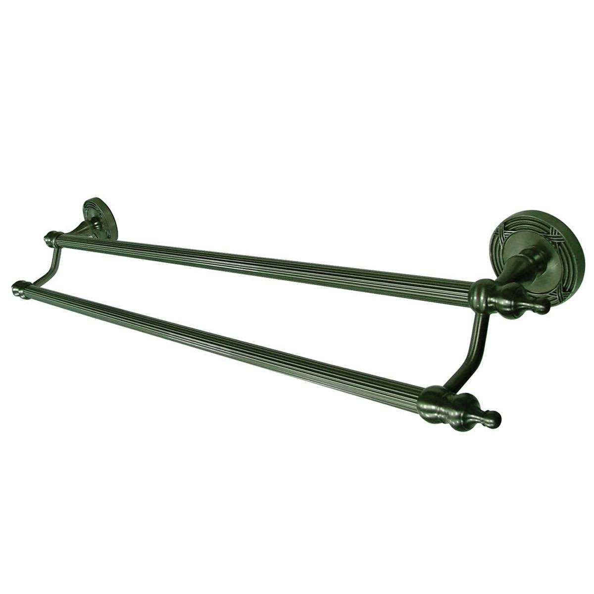 24x22 Dual Towel Bar, Satin Nickel Q628