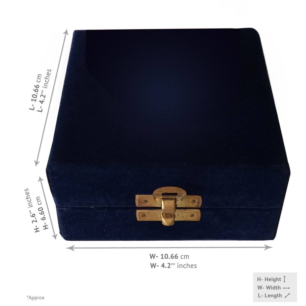 Blue Heart Keepsake Urn with Stand & Velvet Box U16823
