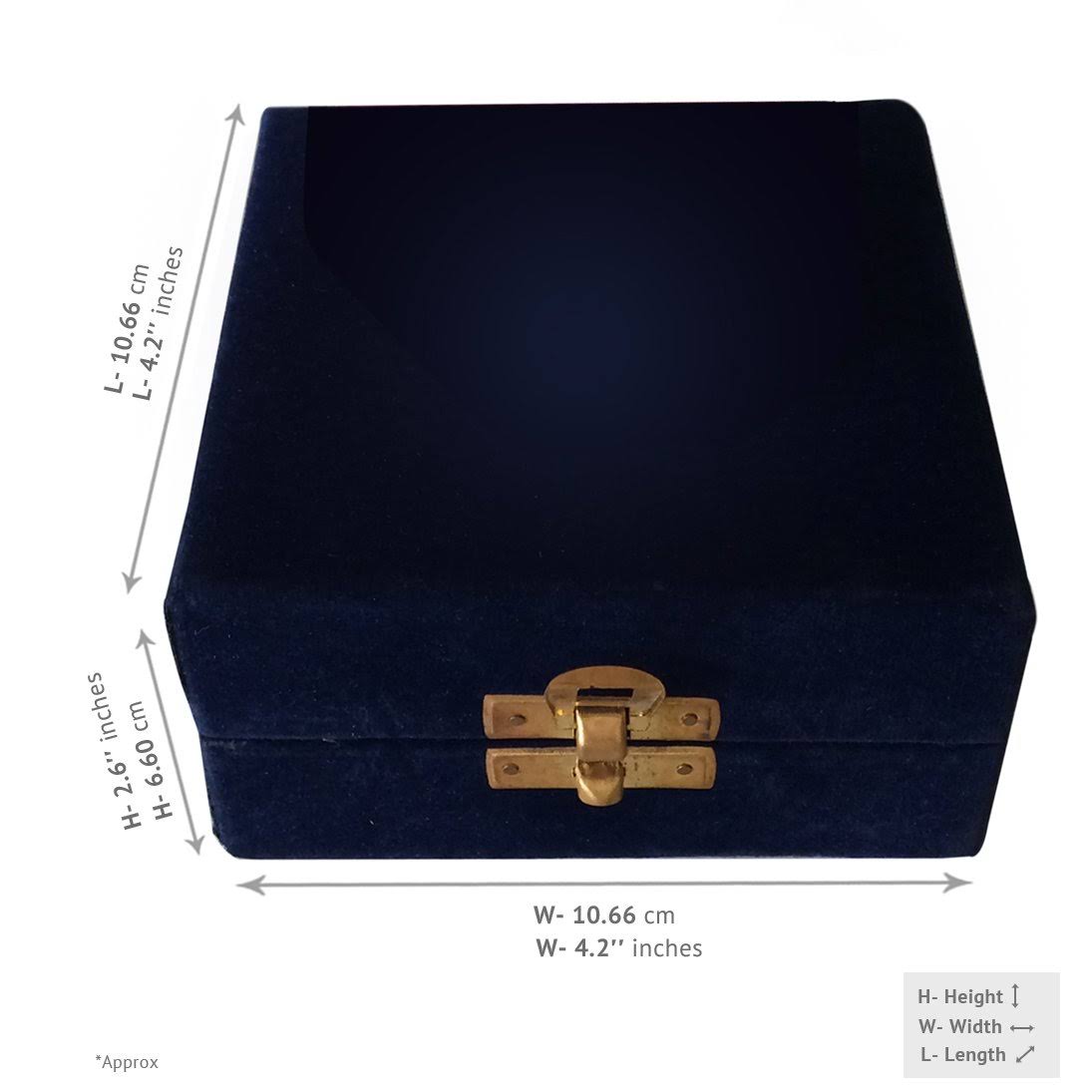 Blue Heart Keepsake Urn with Stand & Velvet Box U16823