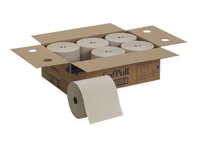 Paper Towel Roll 1000 ft Brown Pack of 6 Y567